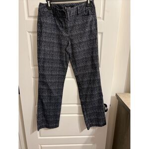 7th Avenue Design Studio York & Company Plaid Bootcut‎ Pants 8